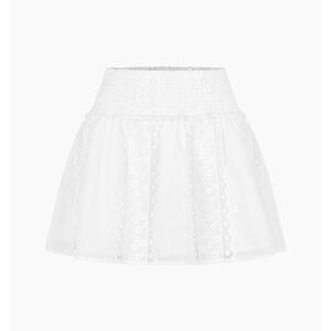 Hill House Home The Delphine Mini Nap Skirt - White Broderie Voile